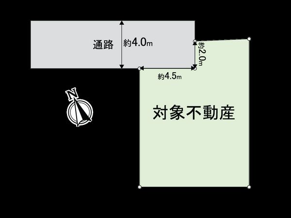 三鷹市上連雀8丁目 土地 区画図 三鷹市上連雀8丁目 土地 区画図