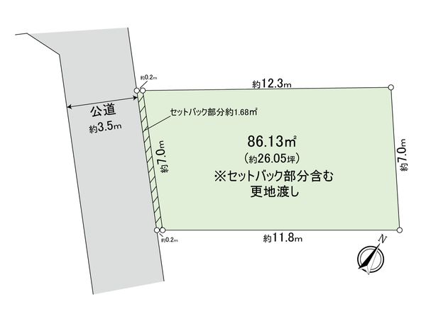 三鷹市井の頭5丁目 土地 区画図 三鷹市井の頭5丁目 土地 区画図