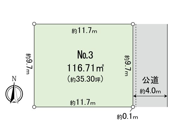 三鷹市上連雀4丁目3区画 区画図 三鷹市上連雀4丁目3区画 区画図