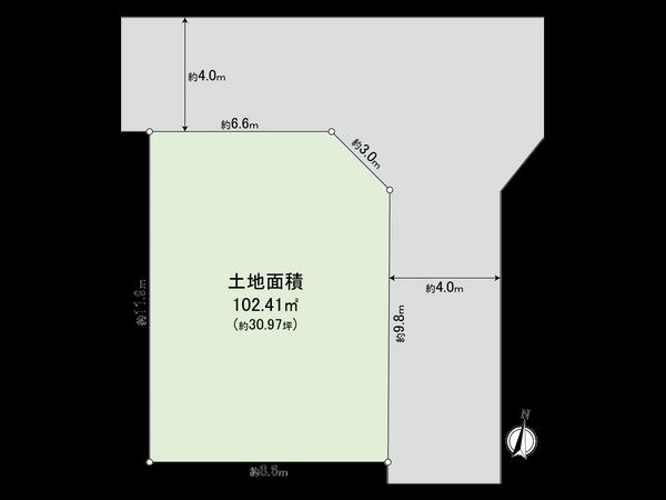三鷹市深大寺2丁目 土地 区画図 三鷹市深大寺2丁目 土地 区画図