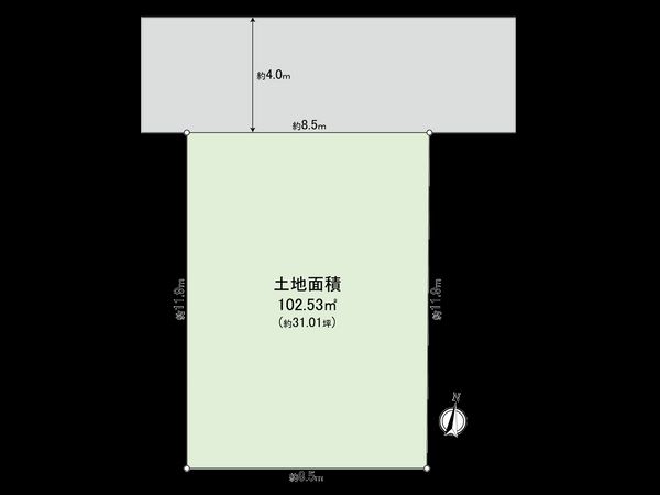 三鷹市深大寺2丁目 土地 区画図 三鷹市深大寺2丁目 土地 区画図