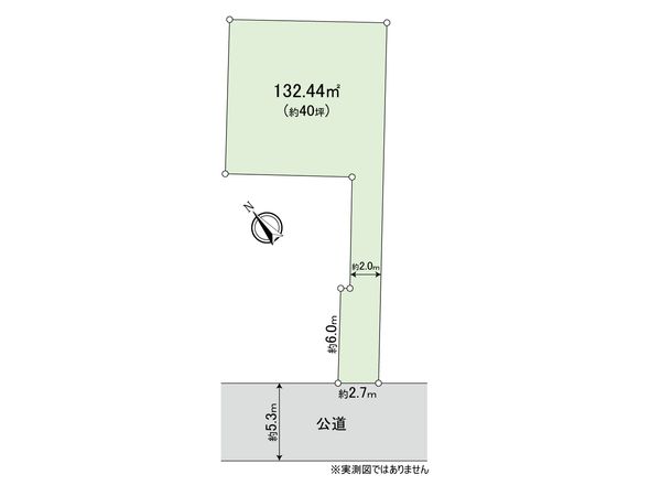 武蔵野市西久保1丁目土地 区画図 武蔵野市西久保1丁目土地 区画図
