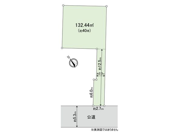 武蔵野市西久保1丁目土地 区画図