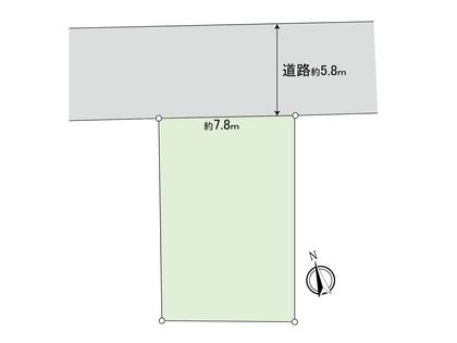 武蔵野市八幡町4丁目 土地 区画図
