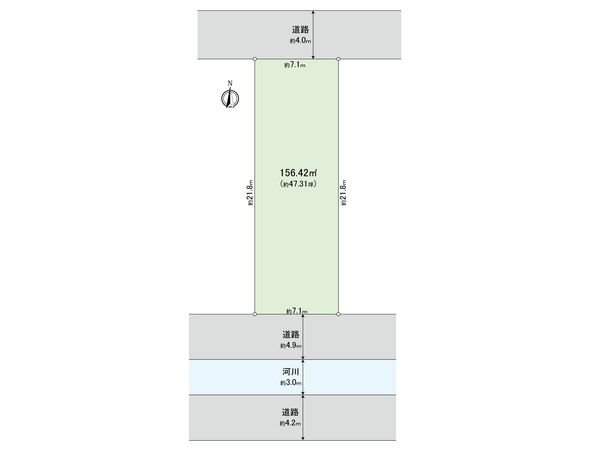 三鷹市上連雀4丁目 土地 区画図 三鷹市上連雀4丁目 土地 区画図