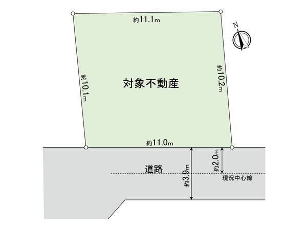 三鷹市大沢4丁目 土地 区画図 三鷹市大沢4丁目 土地 区画図