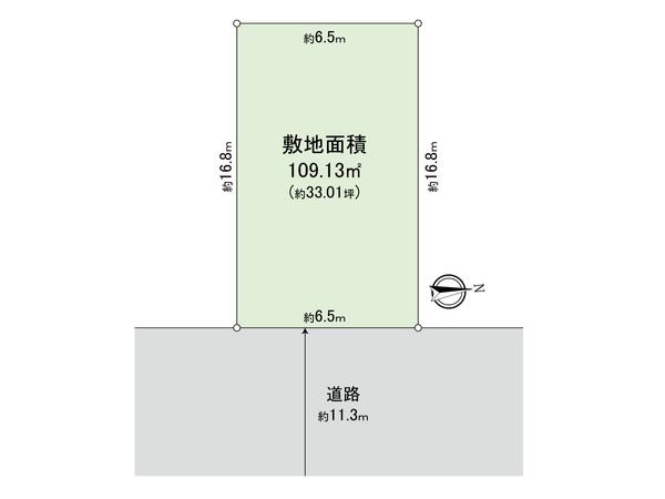 三鷹市下連雀1丁目 土地 区画図 三鷹市下連雀1丁目 土地 区画図