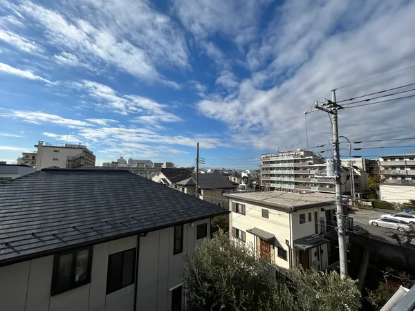 屋上のバルコニーからの眺望