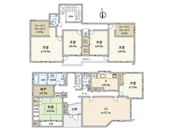 三鷹市下連雀2丁目 戸建 間取図(平面図) 三鷹市下連雀2丁目 戸建 間取図(平面図)