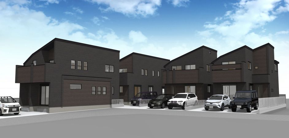 三鷹市上連雀9丁目 新築戸建 2号棟 外観パース図 三鷹市上連雀9丁目 新築戸建 2号棟 外観パース図