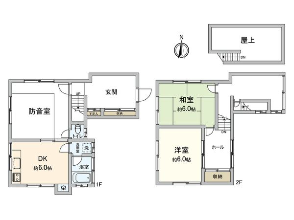 三鷹市下連雀2丁目 戸建 間取図(平面図) 三鷹市下連雀2丁目 戸建 間取図(平面図)