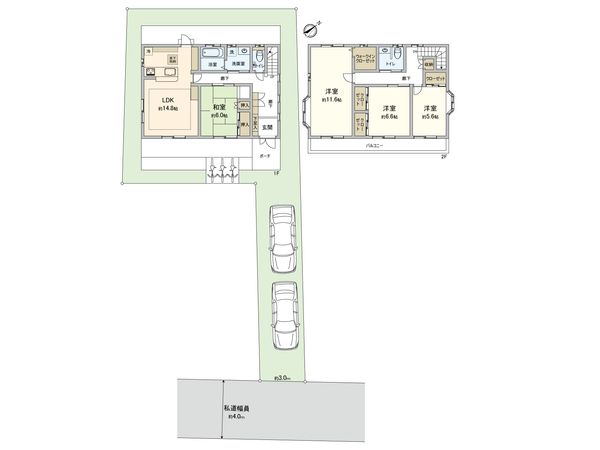 武蔵野市八幡町1丁目 戸建 間取図(平面図) 武蔵野市八幡町1丁目 戸建 間取図(平面図)