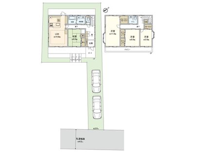 武蔵野市八幡町1丁目 戸建 間取図(平面図)