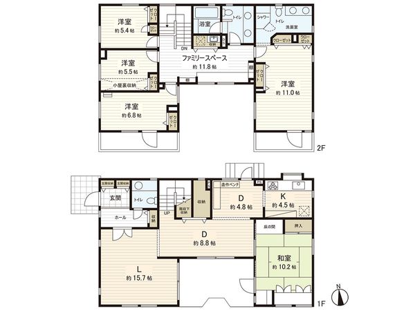三鷹市下連雀4丁目 戸建 間取図(平面図) 三鷹市下連雀4丁目 戸建 間取図(平面図)