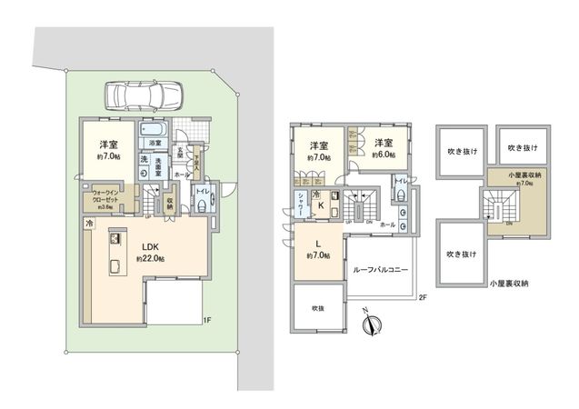 武蔵野市吉祥寺東町1丁目 戸建 間取図(平面図)