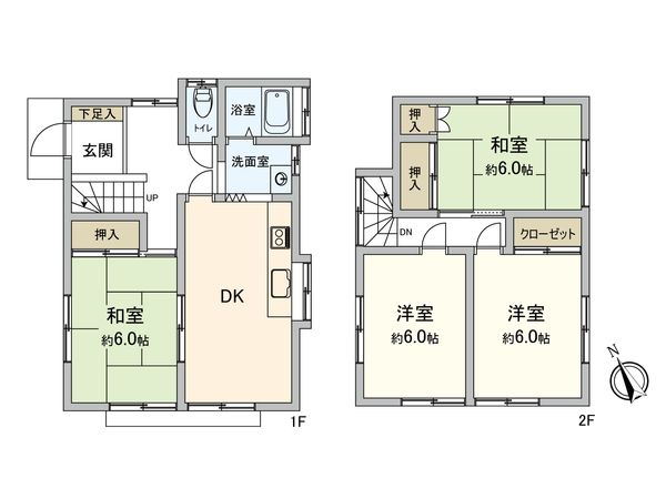 三鷹市上連雀4丁目 戸建 間取図(平面図)