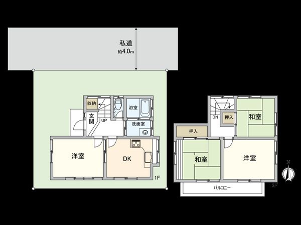三鷹市野崎4丁目中古戸建 間取図(平面図) 三鷹市野崎4丁目中古戸建 間取図(平面図)