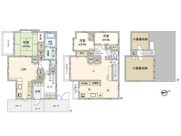 武蔵野市吉祥寺北町1丁目戸建 間取図(平面図) 武蔵野市吉祥寺北町1丁目戸建 間取図(平面図)