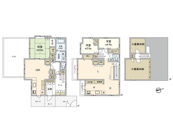 武蔵野市吉祥寺北町1丁目戸建 間取図(平面図) 武蔵野市吉祥寺北町1丁目戸建 間取図(平面図)