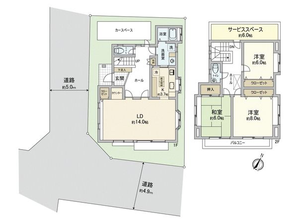 練馬区関町北三丁目戸建 間取図(平面図) 練馬区関町北三丁目戸建 間取図(平面図)