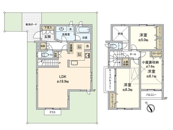 武蔵野市関前3丁目 間取図(平面図) 武蔵野市関前3丁目 間取図(平面図)