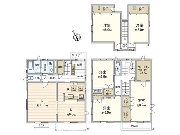 武蔵野市西久保2丁目 間取図(平面図) 武蔵野市西久保2丁目 間取図(平面図)