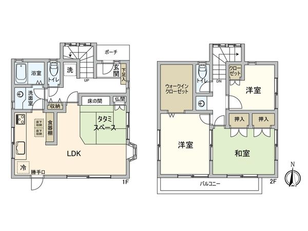 三鷹市下連雀4丁目 中古戸建 間取図(平面図) 三鷹市下連雀4丁目 中古戸建 間取図(平面図)