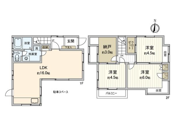 三鷹市下連雀6丁目 間取図(平面図) 間取図(平面図)