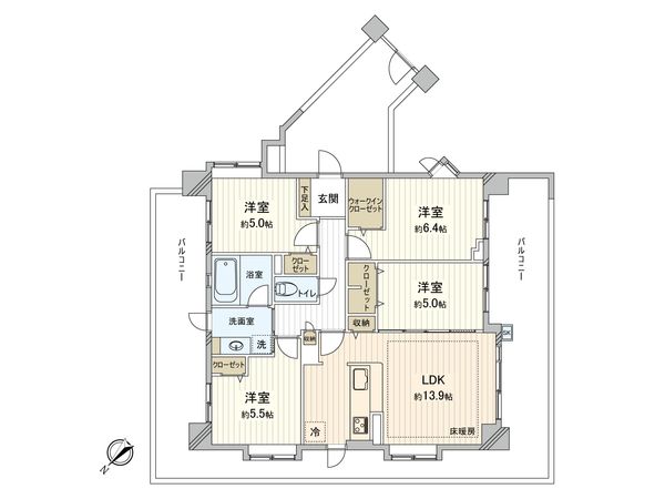 モンレーヴ吉祥寺 間取図(平面図) モンレーヴ吉祥寺 間取図(平面図)