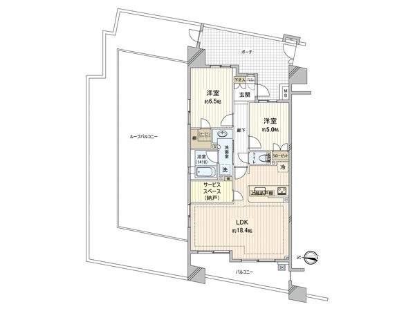 ディアプレイス三鷹 間取図(平面図)