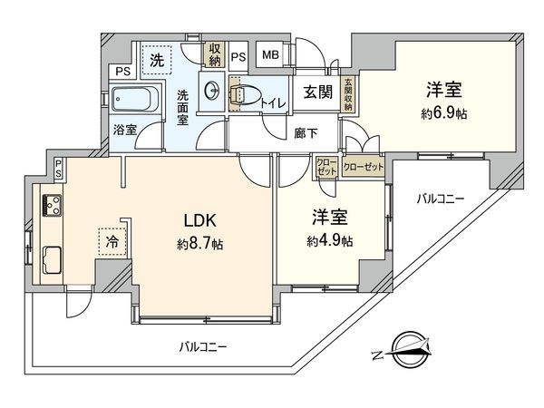 ルミネ三鷹 間取図(平面図) 間取図(平面図)