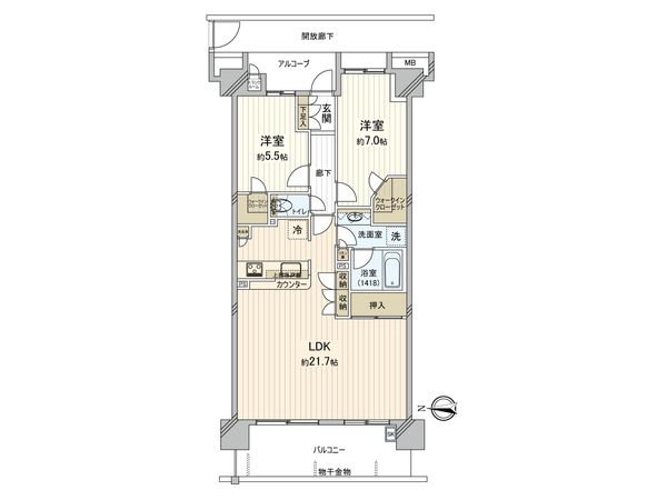 リムザ 間取図(平面図)