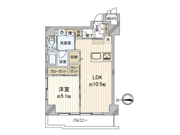 東洋三鷹コーポ 間取図(平面図)