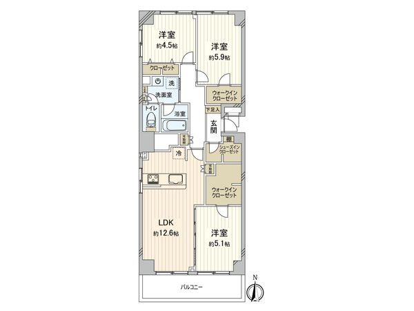中銀三鷹マンシオン 間取図(平面図) 間取図(平面図)