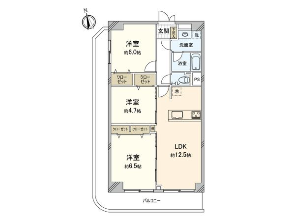 ビューハイム武蔵野 間取図(平面図) ビューハイム武蔵野 間取図(平面図)