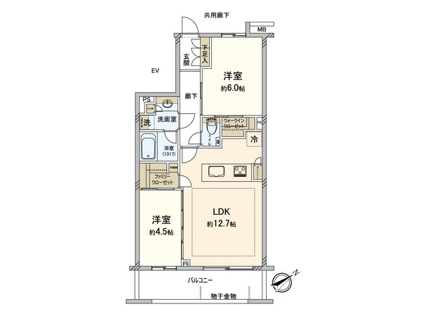 ファインスクェア武蔵野テラス 間取図(平面図) ファインスクェア武蔵野テラス 間取図(平面図)