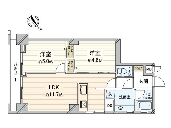 武蔵野明穂マンション 間取図(平面図)