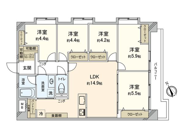 藤和高井戸コープ 間取図(平面図) 藤和高井戸コープ 間取図(平面図)