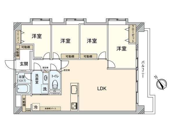藤和高井戸コープ 間取図(平面図) 藤和高井戸コープ 間取図(平面図)