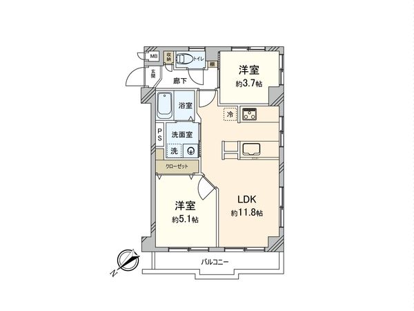吉祥寺北町ハイツ 間取図(平面図)