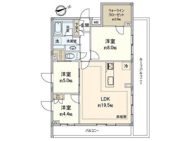 オープンレジデンシア吉祥寺本町テラス 間取図(平面図)