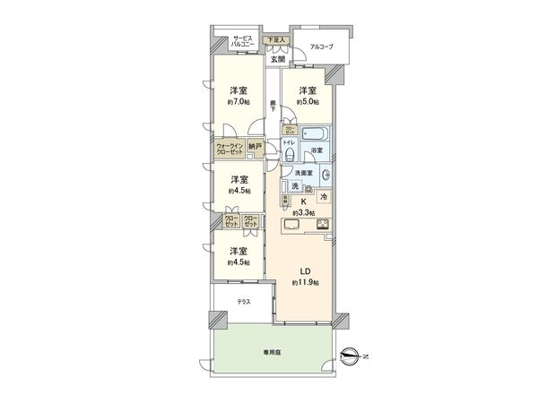 ヴィークコート吉祥寺通り 間取図(平面図)