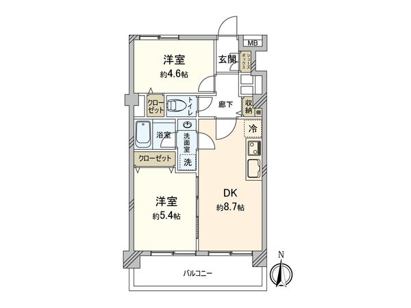 西荻窪パールハイツ 間取図(平面図)