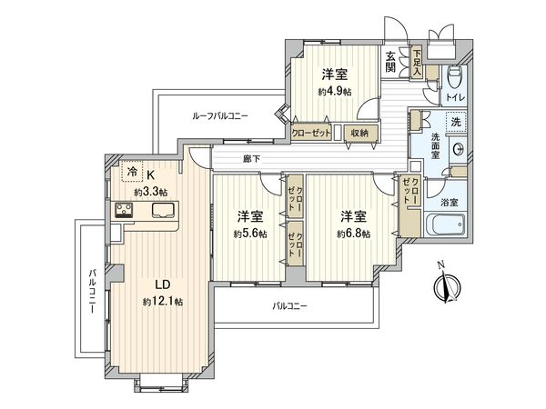 ファミール三鷹 間取図(平面図) ファミール三鷹 間取図(平面図)