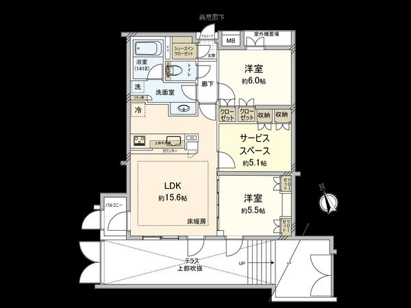 アクティス武蔵野中町 間取図(平面図)