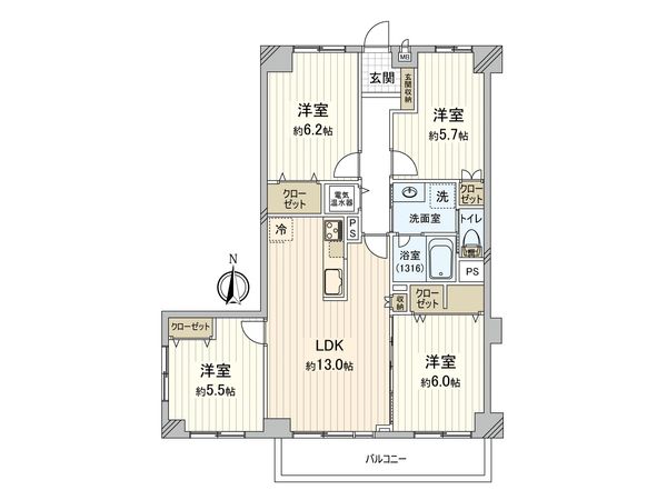 ライオンズマンション井の頭公園 間取図(平面図) ライオンズマンション井の頭公園 間取図(平面図)