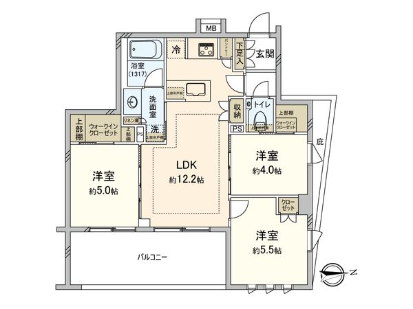 プレシス三鷹上連雀 間取図(平面図) プレシス三鷹上連雀 間取図(平面図)