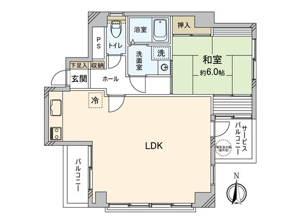 クレールミハラ 間取図(平面図)