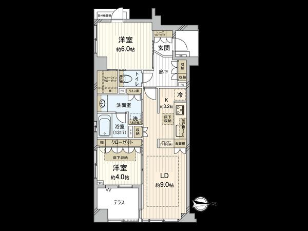 ガーラレジデンス三鷹 間取図(平面図) ガーラレジデンス三鷹 間取図(平面図)