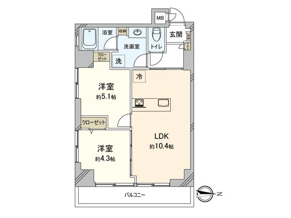 東洋三鷹コーポ 間取図(平面図) 東洋三鷹コーポ 間取図(平面図)
